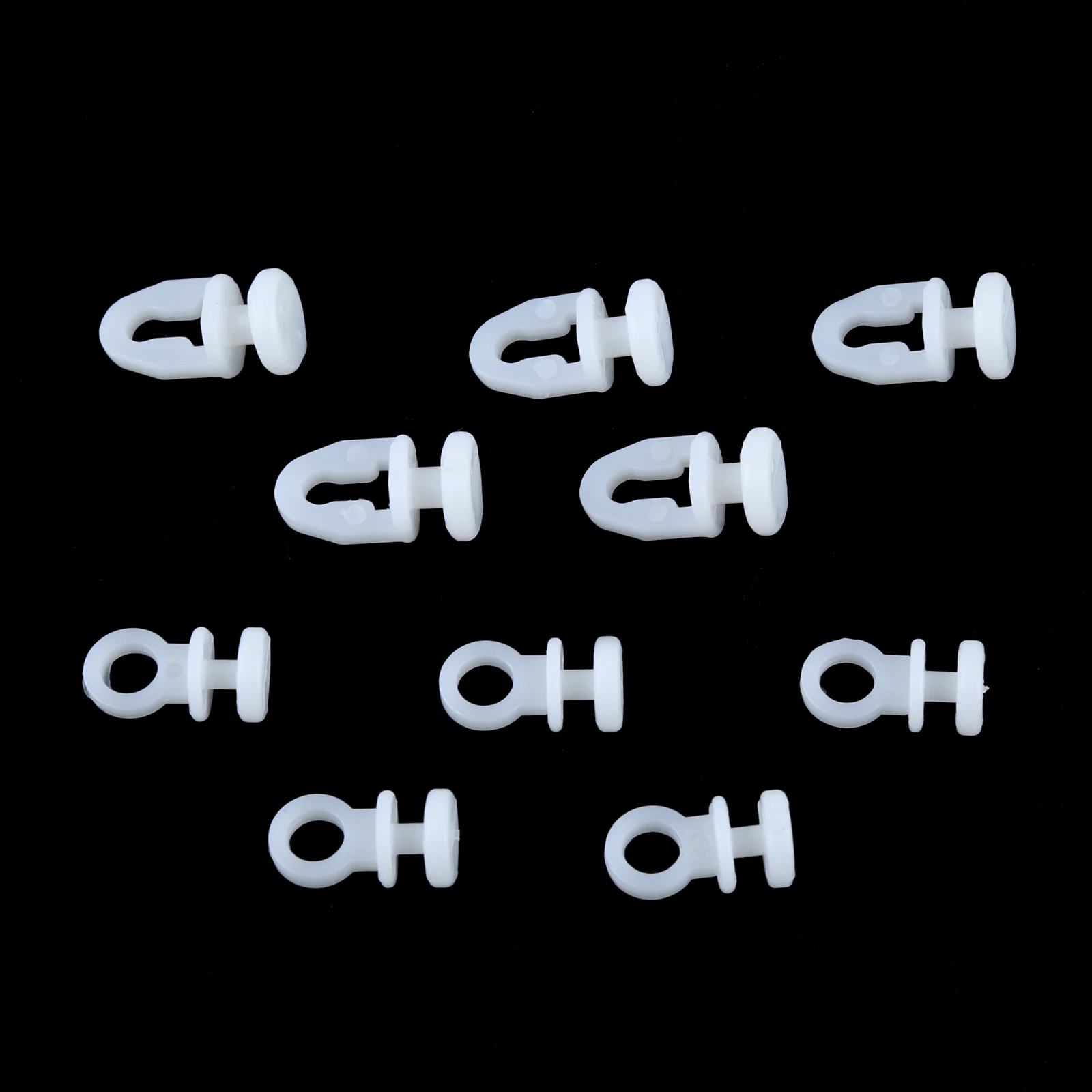 50 Pcs Plastic Rail Curtain Conveyor Hook Rollers Home Curtains Hanger Drapery Tieback Hooks Curtain Accessories Track Slider