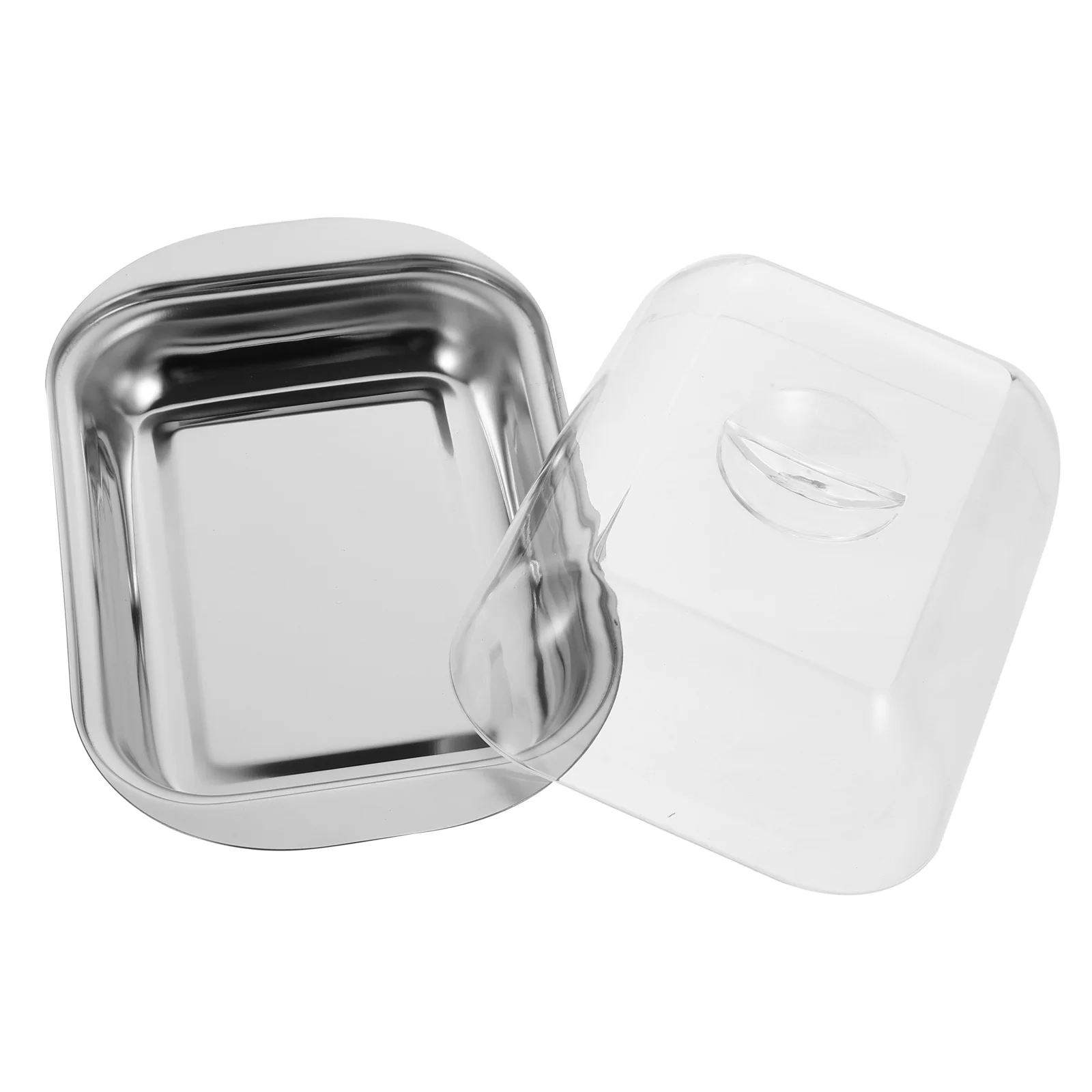 

1Pcs Butter Dish with Lid Exquisite Butter Storage Plate Fruit Holder Dessert Box Home Tableware Versatile Cheese Tray