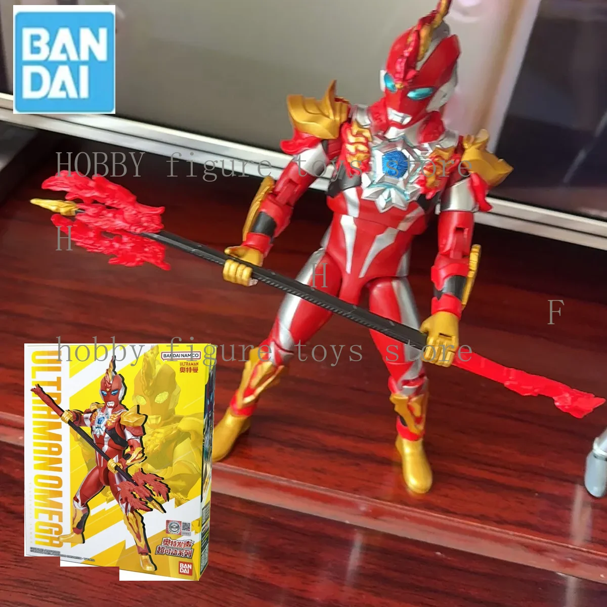 دمى ألعاب الأطفال الأصلية من بانداي ألترامان أوميغا تشوك درع تنشيط الصوت والمتحركة للغاية