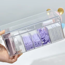 Caja de almacenamiento de herramientas de pestañas de gran capacidad, estuche de pinzas de extensión de pestañas, caja de almacenamiento de herramientas de maquillaje cosmético, accesorios de pestañas