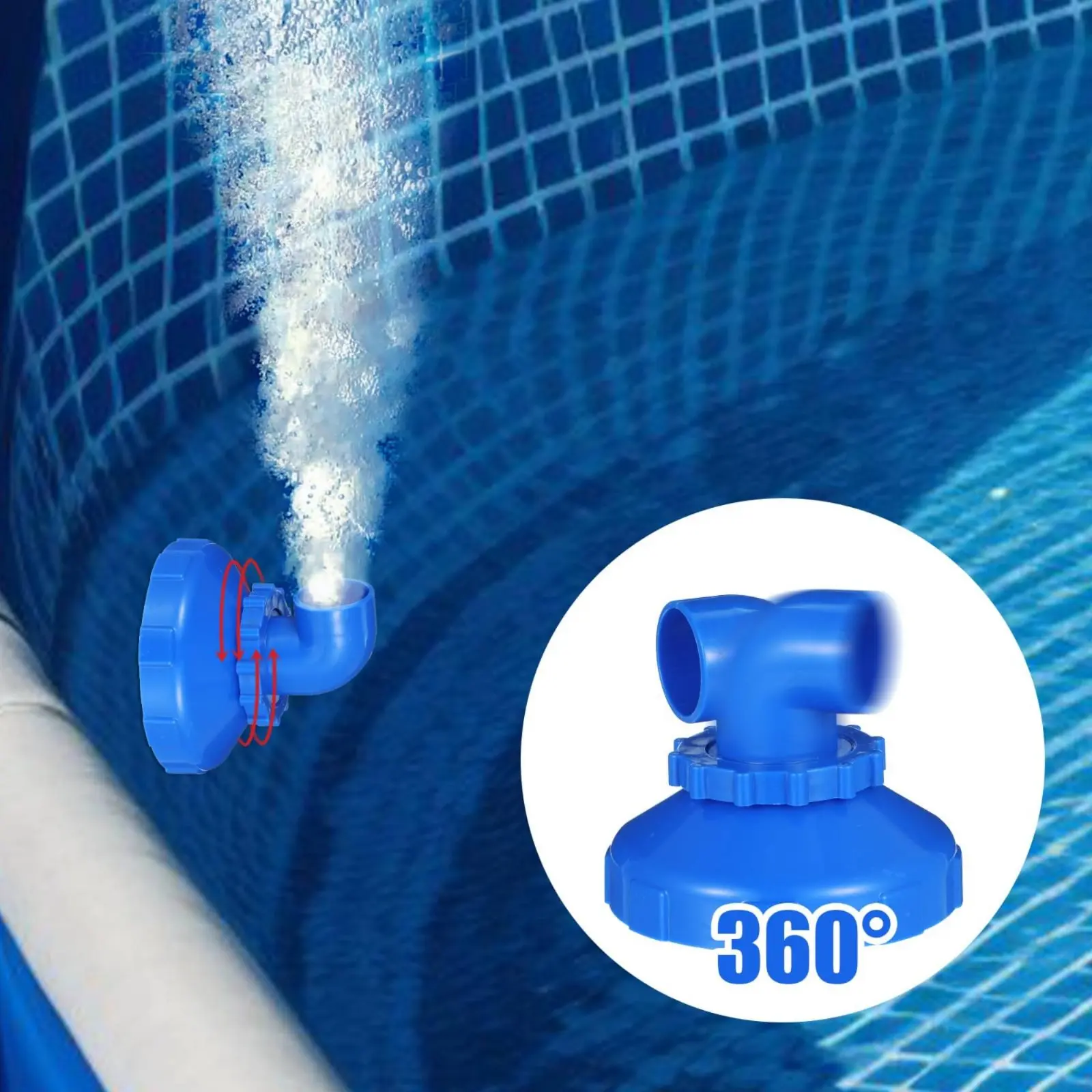 

2 Pieces Pool Inlet Nozzle Direct Replacement Pool Outlet Nozzle Easy to Install Sturdy Plastic for Backyard