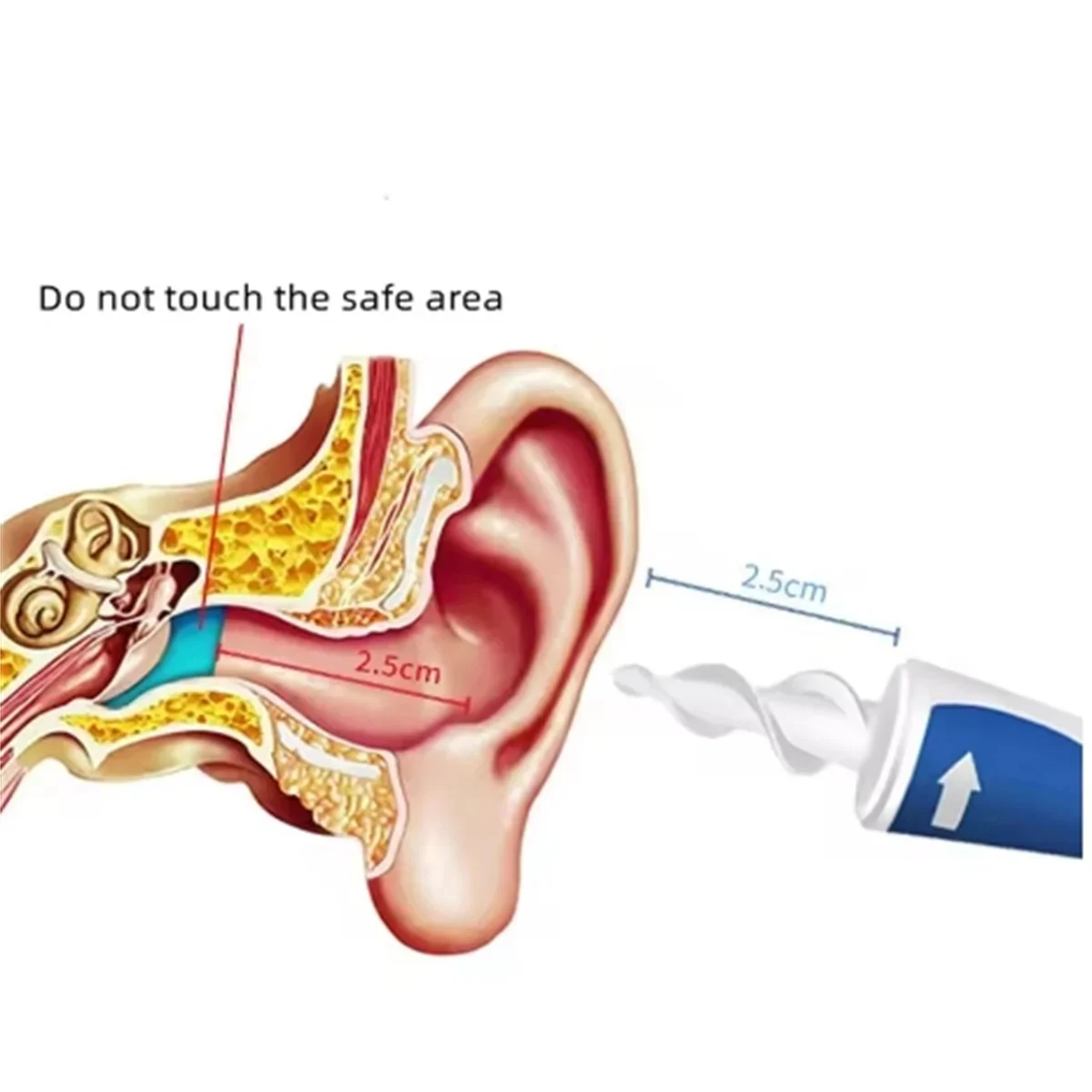 مزيل زيت الأذن الحلزوني المحمول مزيل زيت الأذن الناعم للبالغين والأطفال أداة تنظيف شمع الأذن 16 أداة تنظيف شمع الأذن #5