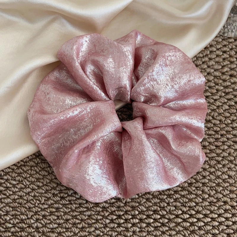 Korean style Retro Large Scrunchies - Premium Hair Bands for Women, Suitable for Top Knots, Hair-friendly Hair Ties - view 6