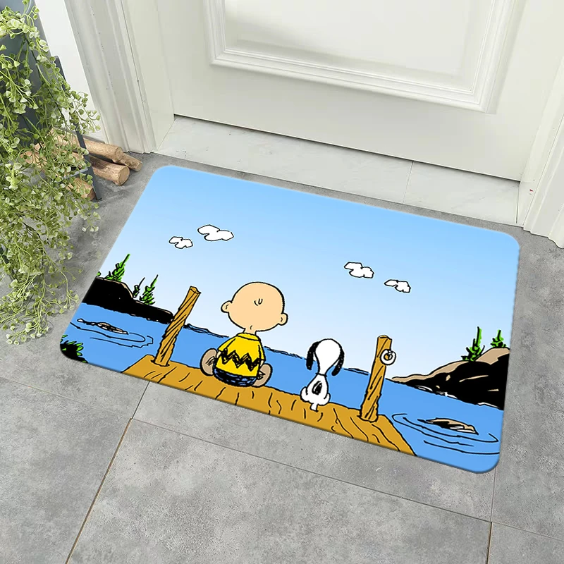 1pc, Cute S-Snoopy Room Carpet, Very Suitable For Bedrooms, Sofas, Doormats, Decorative Rugs,Balcony Washable Rug Home Decor