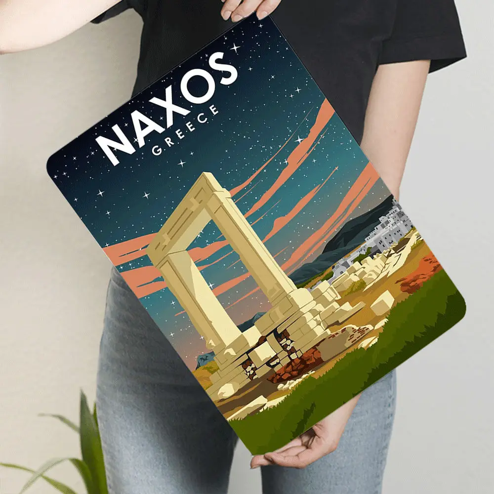 Naxos اليونان معلم ملصق معدني السماء المرصعة بالنجوم أبولو معبد أطلال ديكور فني #3