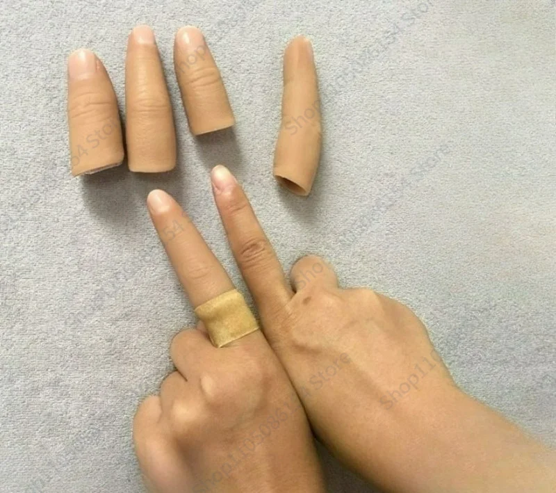 Silicone beauty finger cover Disabled physical examination Prosthetic limb Prosthetic simulation finger cover