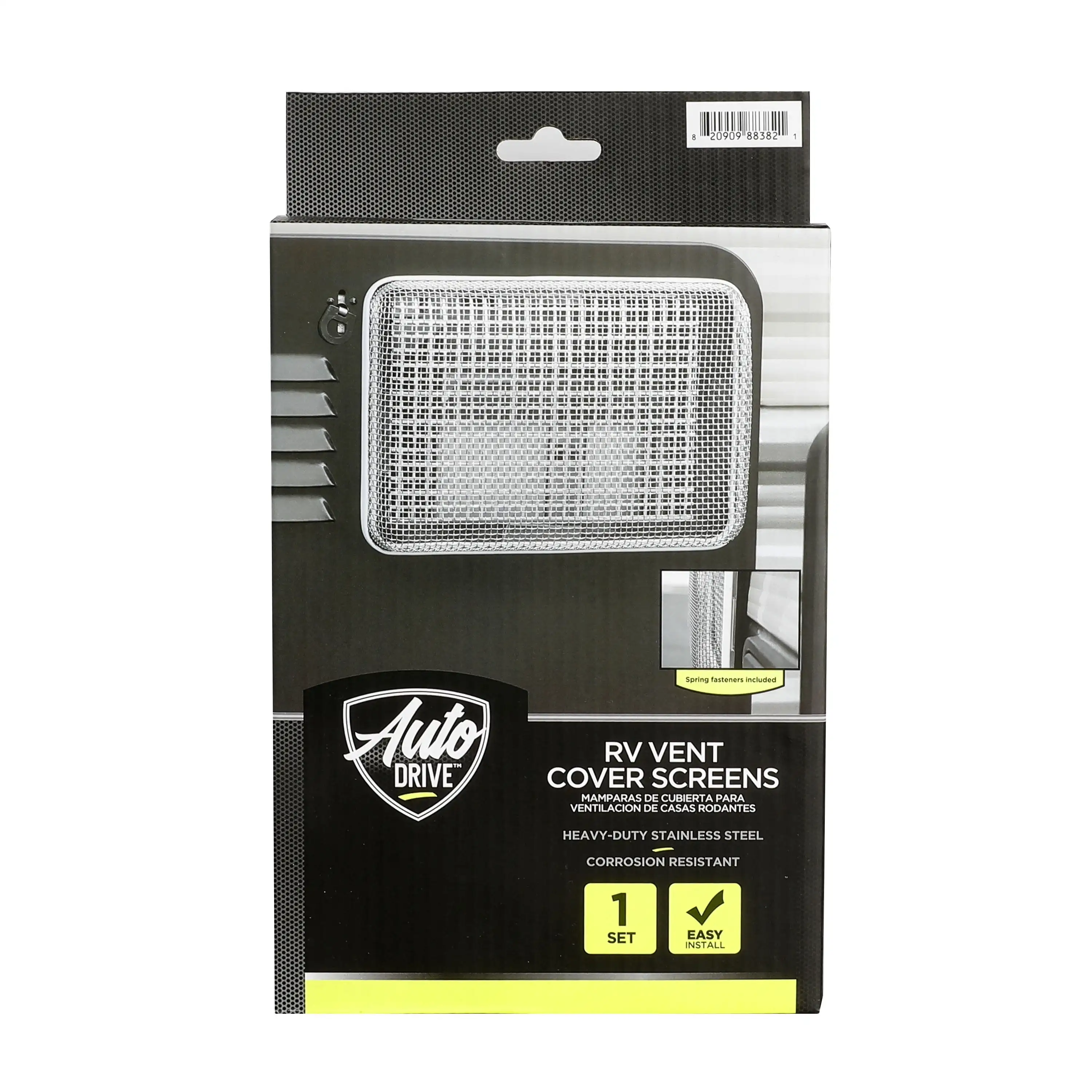 مجموعة غطاء فتحة تهوية RV من الفولاذ المقاوم للصدأ شديدة التحمل، شاشات تنفيس لجميع الأغراض للمخيمات والمقطورات، حماية متينة للطقس