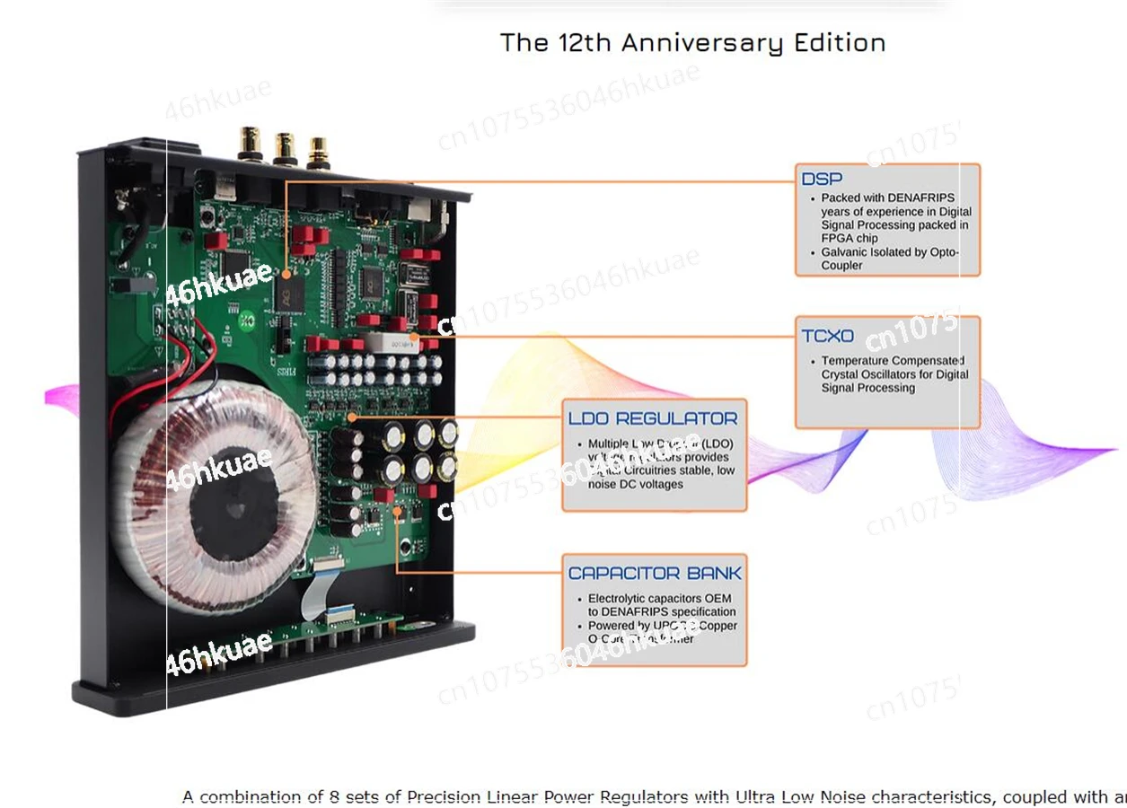 DDC USB Digital Interface, External Microwave Clock Input 45.1584MHz 49.152MHz