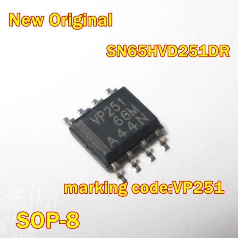 1Pcs to 100Pcs New Original Sn65Hvd251Dr Sop-8 Marking Code:Vp251 Can Transceiver