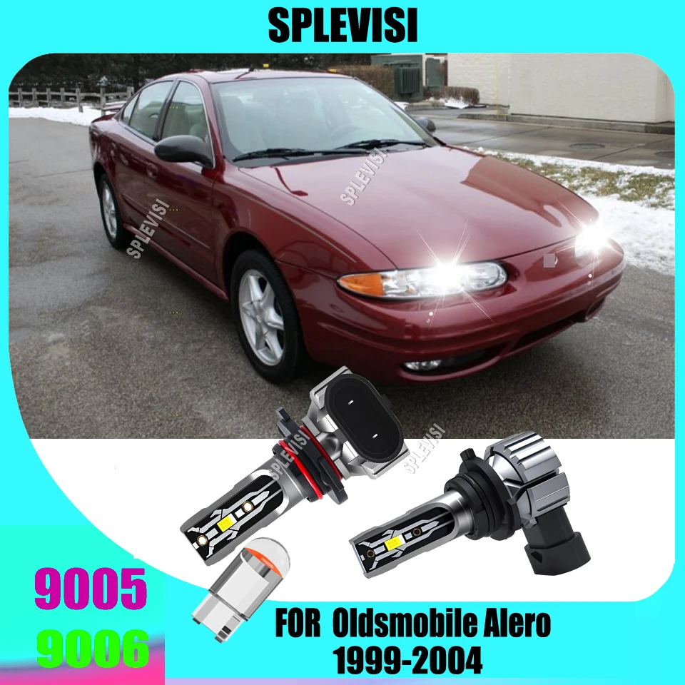 

9005 9006 LED Headlight High Low Bulbs - No Wiring Modifications Needed For Oldsmobile Alero 1999 2000 2001 2002 2003 2004