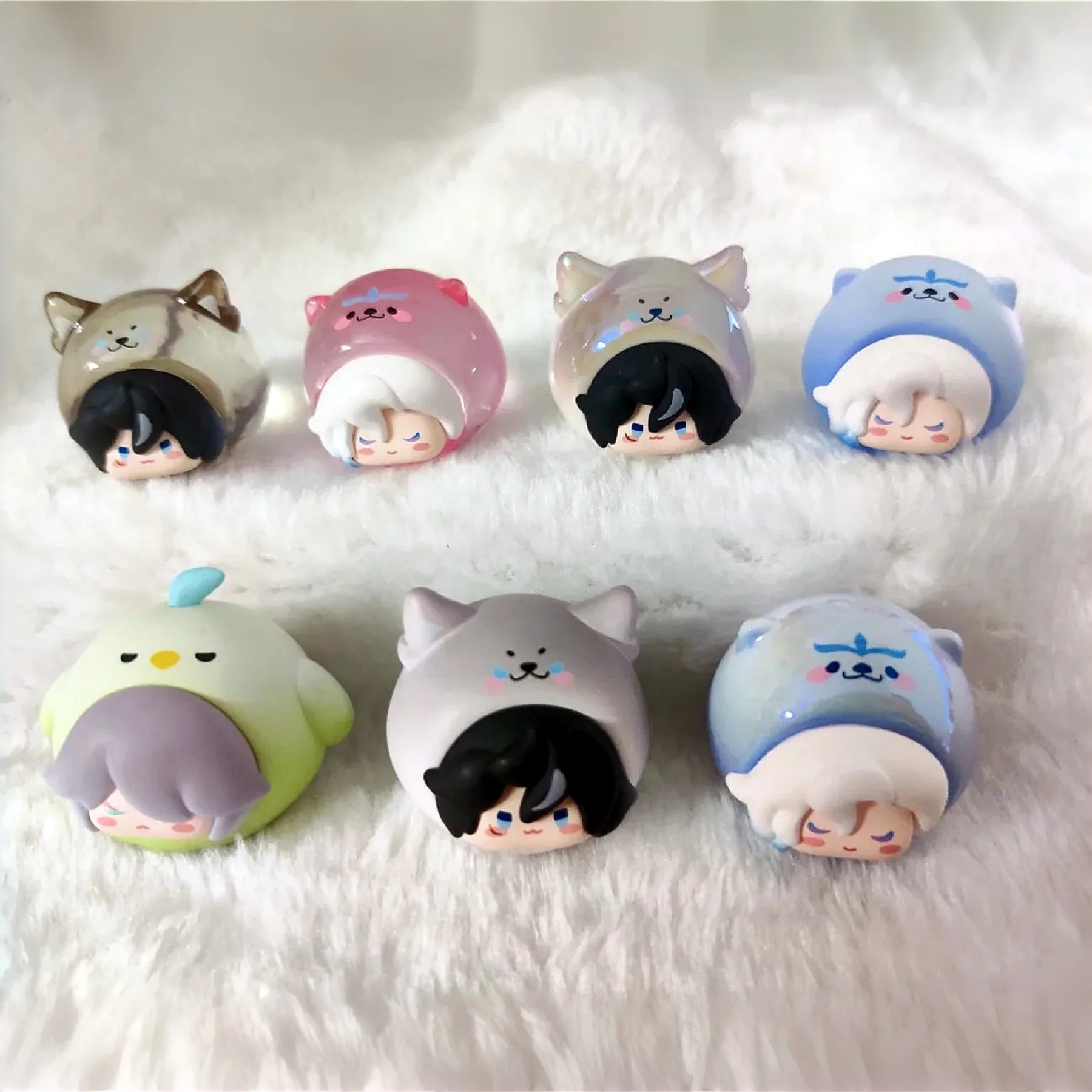 Original Genshin Impact Blind Box Furina Kamisato Ayato Q-Version Anime PVC-Figur Mini-Puppe Sammlerstück Überraschungsgeschenk