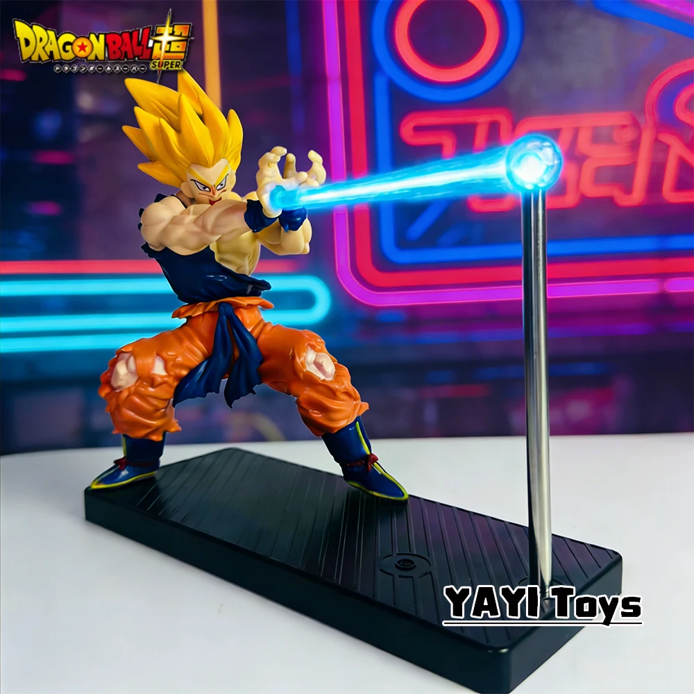 Heißer Dragon Ball Son Goku Nachtlicht Anime-Figur Vegeta Berührungsempfindliches Magnetisches Nachtlicht Kreative Dekoration Cooles Modell-Puppen-Geschenk