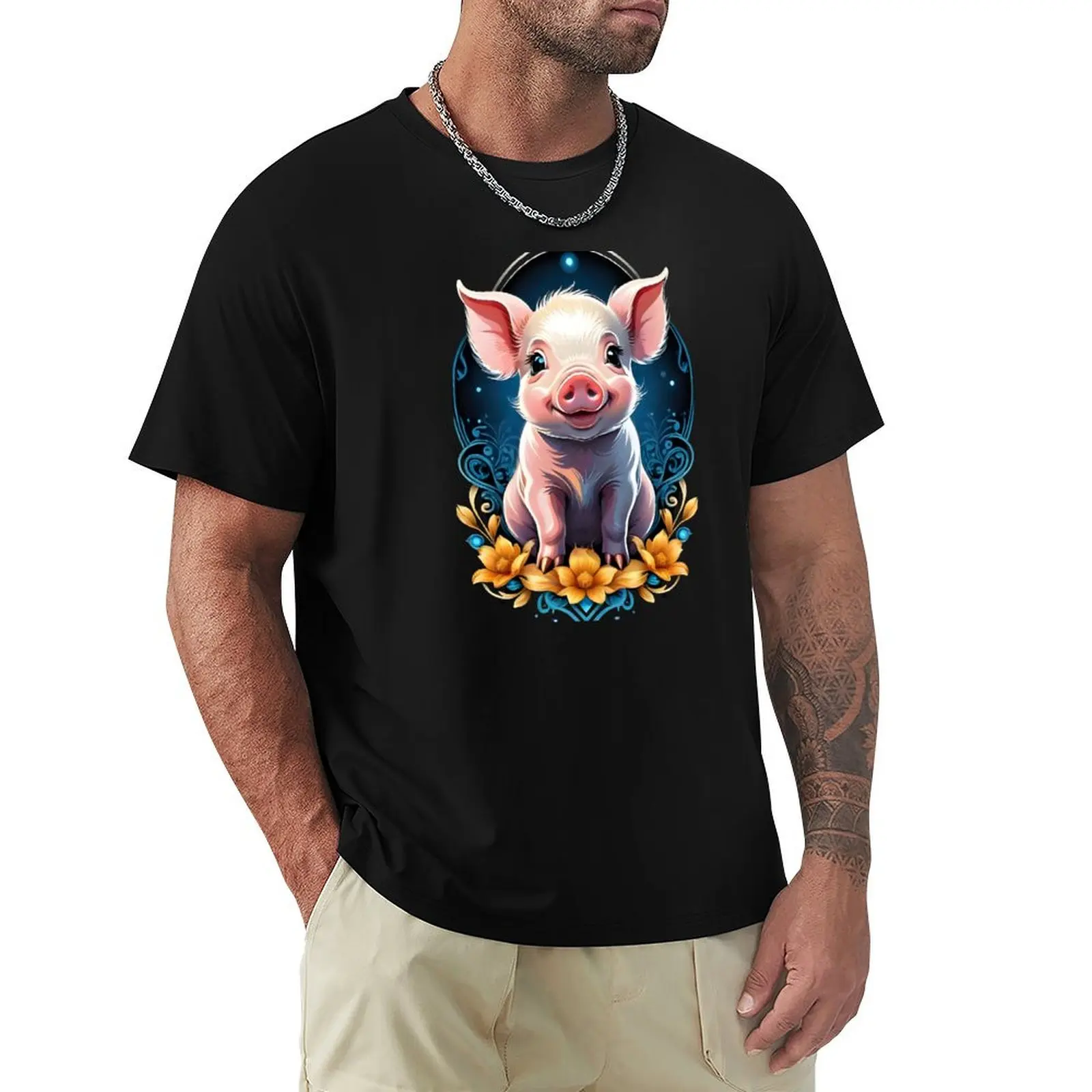 Adorable Piglet Paradise T-Shirt t shirt for man T-Shirt