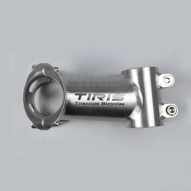 TIRIS-BH6 Titanium Stem for Bike Accessories,Bicycle Parts,Custom Angle 5 °-45 °,II Style,Length 50-120mm, 28.6/25.4*25.4/31.8