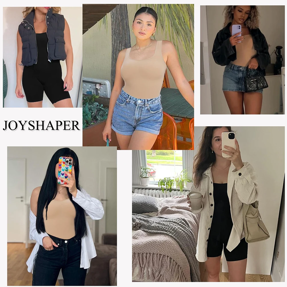 Szerokie Ramiączka Damskie Seksowne Body Wyszczuplające Modelujące Brzuch Odzież Korygująca Damska Oddychająca Krótka Kombinezon do Ćwiczeń na Siłowni Codzienna Odzież