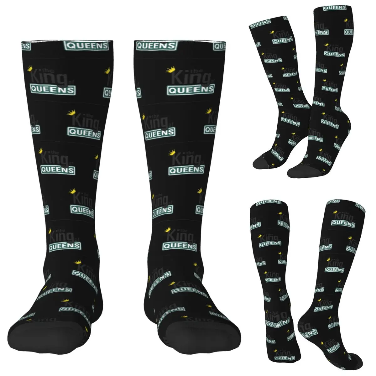 

The King Of Queens Socks Harajuku Stockings All Season Long Socks Accessories for Unisex Gifts