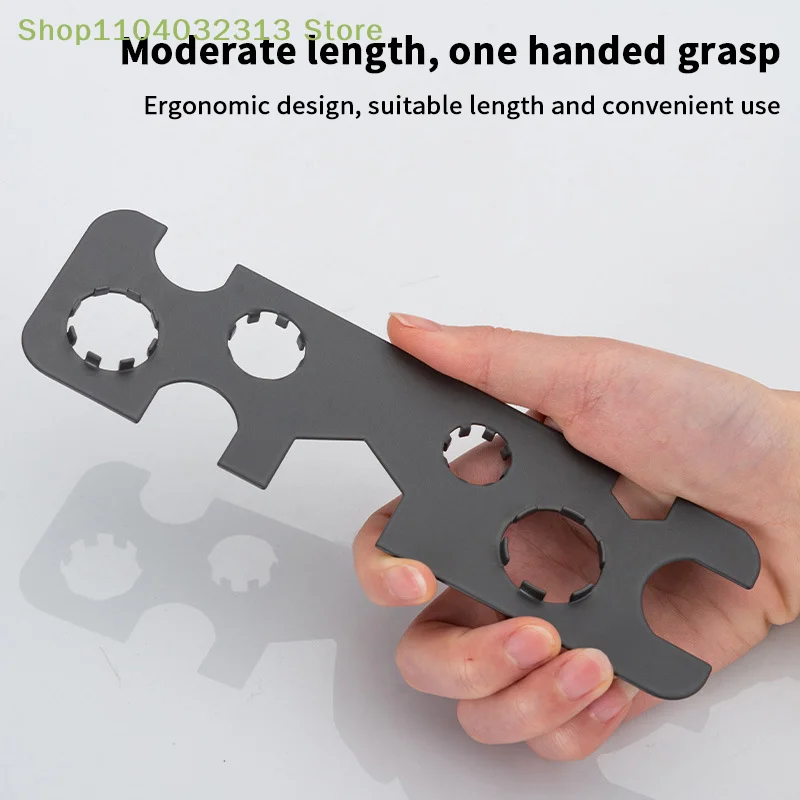 9-in-1 Faucet Aerator Removal Tool Metal Key for Hidden Threads Compatible with TJ TT JR STD- Includes Sizes M16 M18 M20 M22 M24