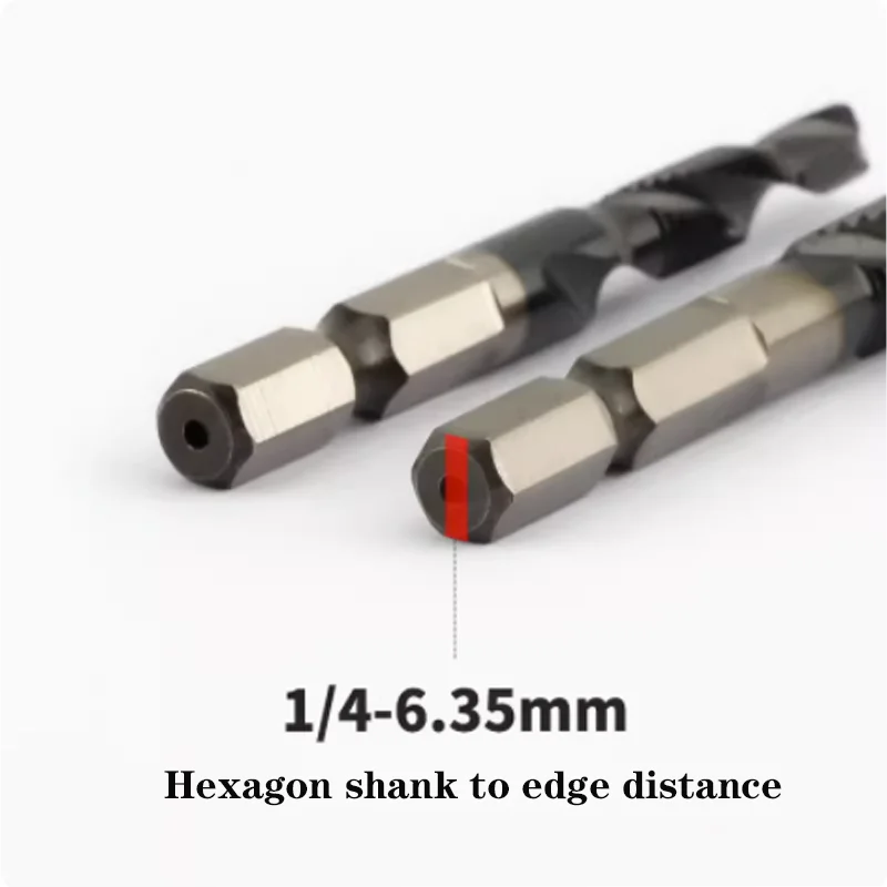 Robinet à Tige Hexagonale en Acier Inoxydable de Qualité Super Industrielle, pour Perçage et Taraudage, Robinets Composites en Acier Rapide spatirés