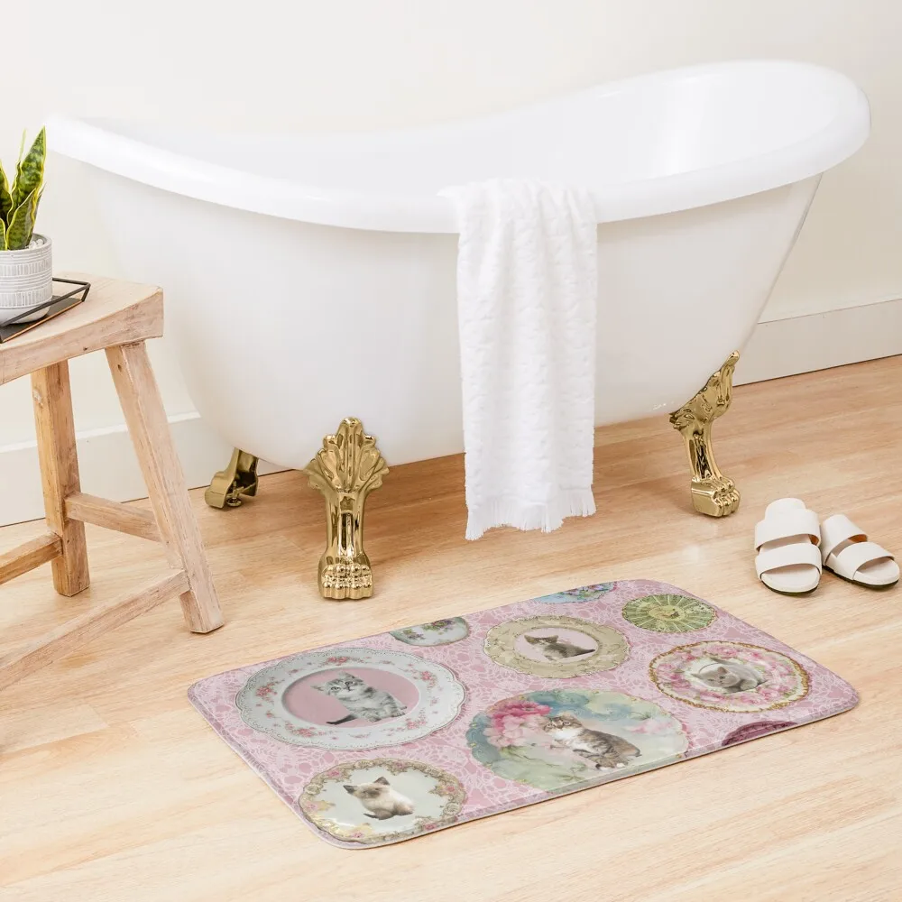 

Witchcraft School Kitten & Cat Plates on Umbridge Lace Bath Mat Anti-Slip Carpet Bedroom Carpet Carpet Anti Slip Mat