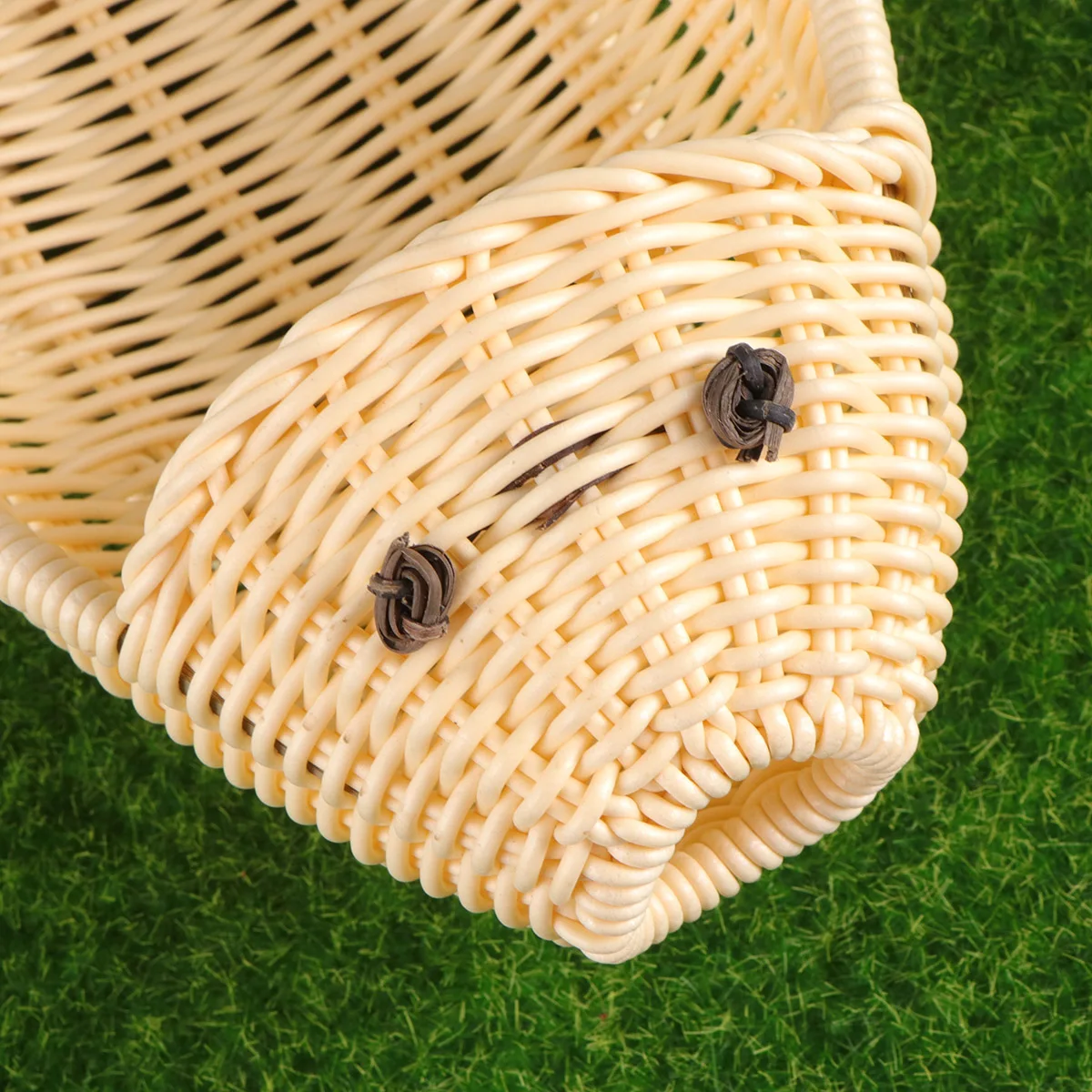 

Woven Basket Material Reusable Food Baskets Storage Metal Easy Clean with Lid Wooden Fruit Fish Shaped