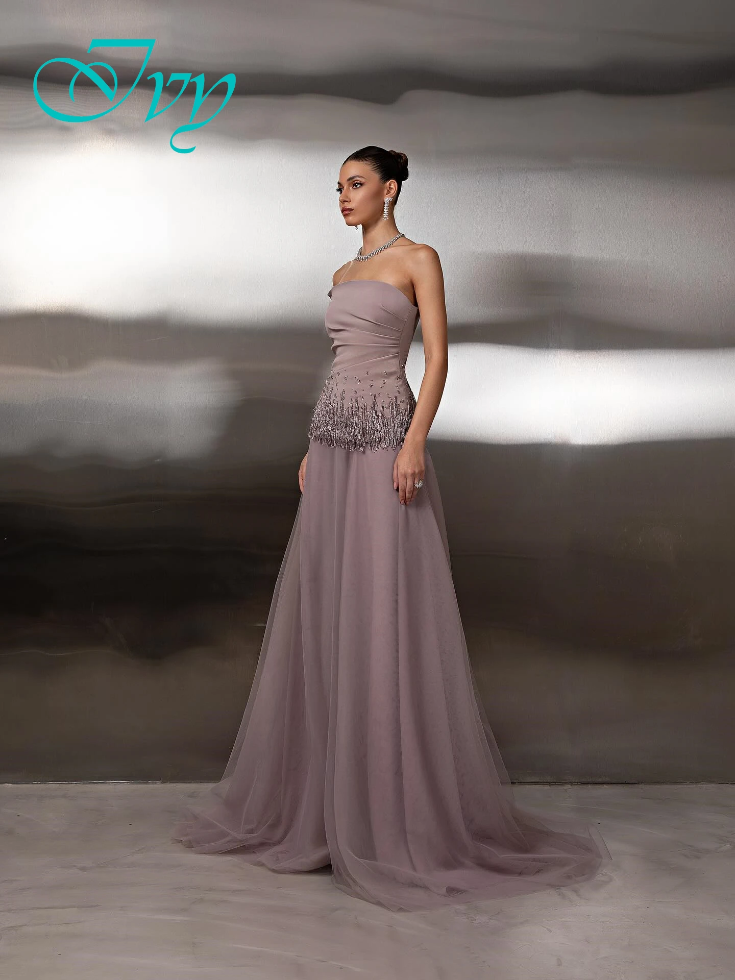 Robe de soirée élégante en mousseline de soie, personnalisée, avec traîne de balayage, Simple, sans manches, robes de bal de luxe, sans bretelles, pour occasions spéciales