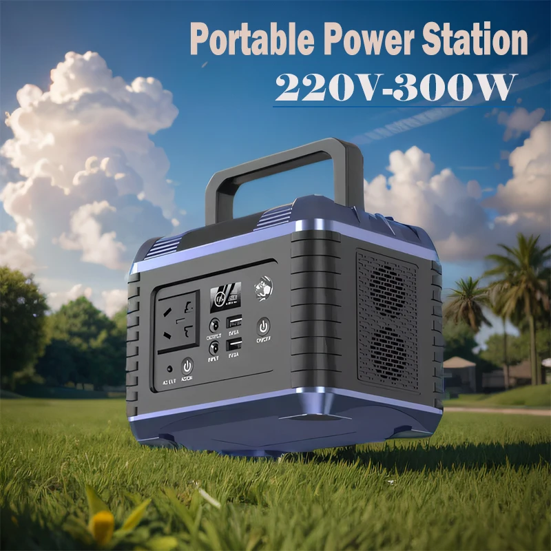 300W Portable Ternary Lithium Charging Station 220V 48000mAh Outdoor Energy Storage Power Supply Camping RV Multi-function USB