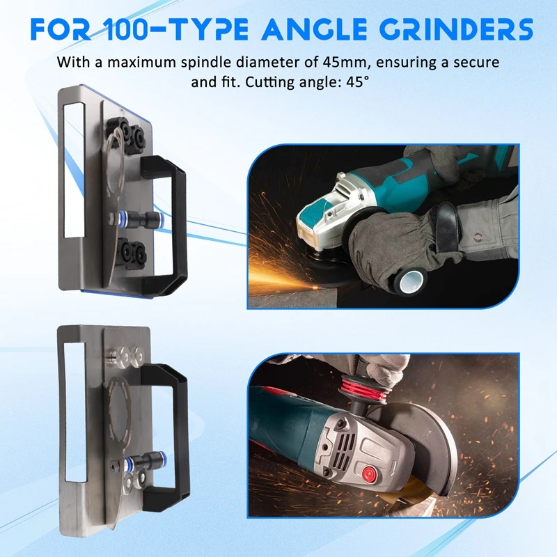 100 Type Angle Grinder Stand For 45° Tile Chamfer Cutting Metal Ceramic Tile Chamfering Frame Portable Chamferer Tool