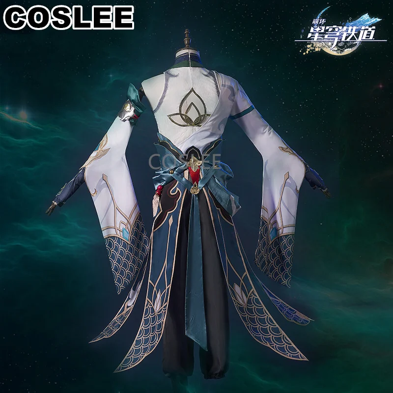 COSLEE Honkai: Star Rail Dan Heng YinYueJun Cosplay Costume Chinese Ancient Hanfu Game Suit Wigs Halloween Party Outfit For Men