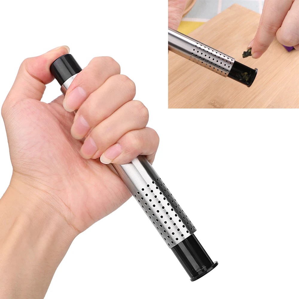 Stainless Steel Coffee Loose Leaf Herbal Holder Tea Infuser Strainer Filter Reusable Teapot Spices Soup Tools Tea Stick