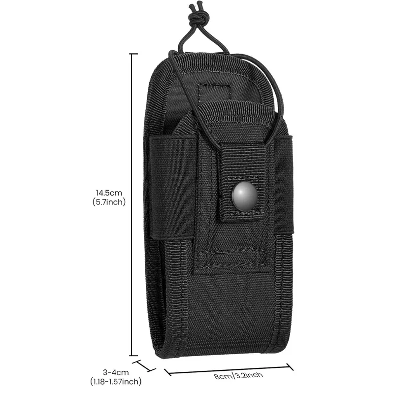 Tactical handheld radio bag , Molle quick‑release walkie‑talkie storage cover