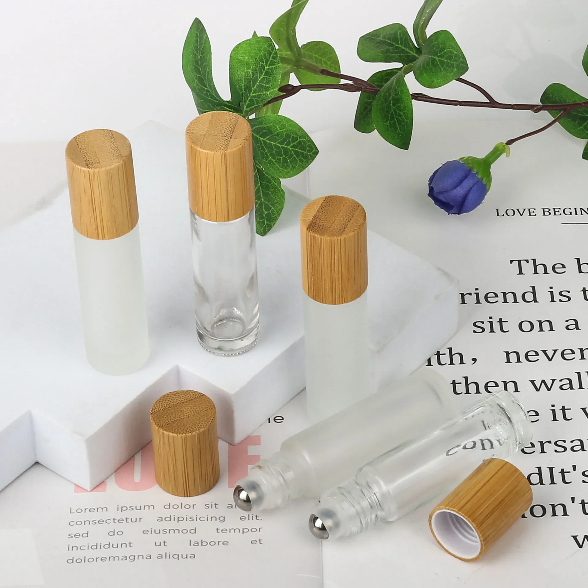 10-мл-бамбуковый-деревянный-колпачок-матовый-стакан-флакон-для-дозирования-духов-стальные-бусины-прогулочные-бусины-упаковки-стеклянных-бутылок