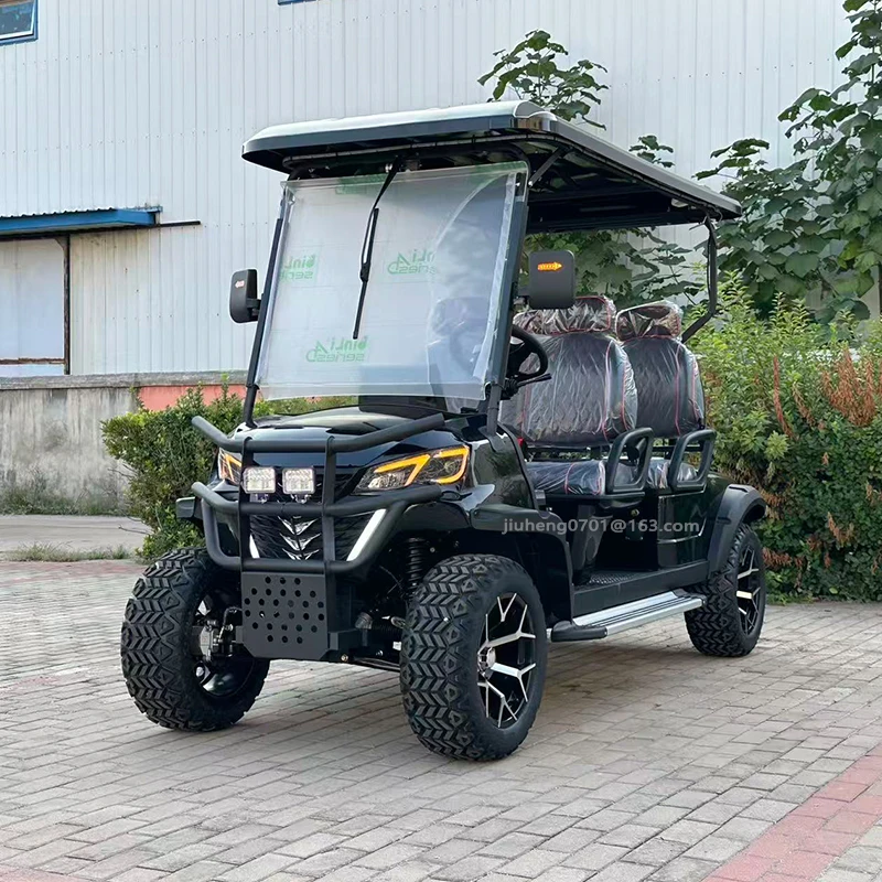4 Seater Electric Golf Cart 72V Lithium Battery Custom Comfort Utility Vehicle for Resort Golf Course Travel