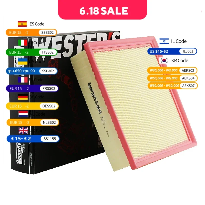

WESTGUARD Air Filter for LEXUS NX 200t (Z1) RX 200t 270 300 (L1, L2) TOYOTA CAMRY 3.5 V6 2011-17 17801-0P050 31130 MA1470 C25058