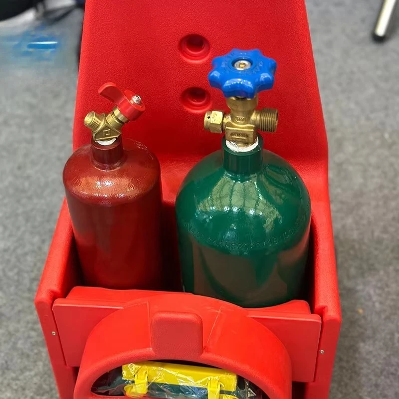 حار بيع المهنية حمل الأكسجين الأسيتيلين الأوكسي لحام قطع الشعلة كيت مع خزان #4
