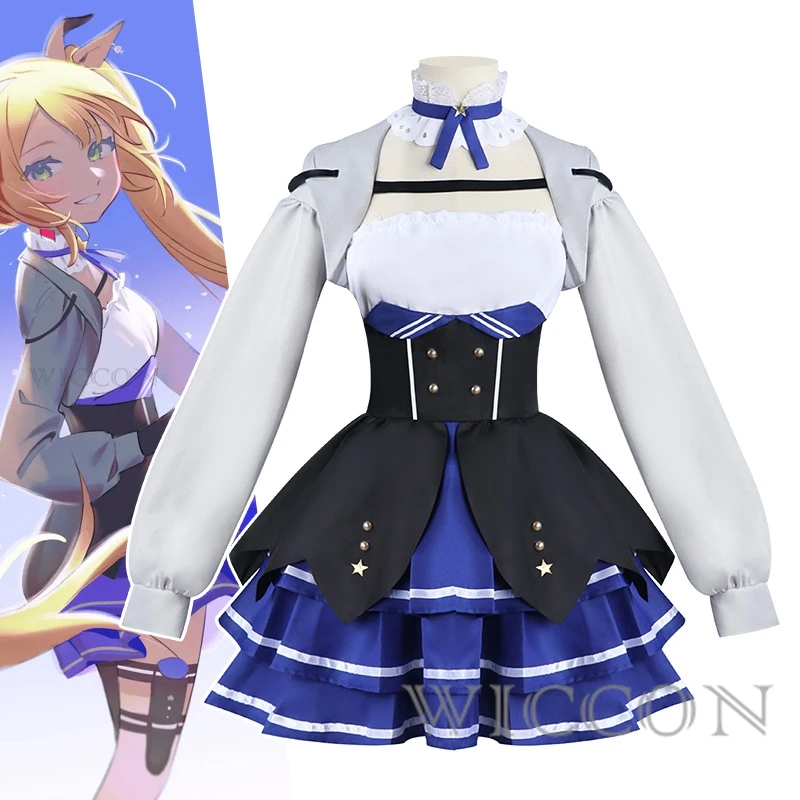 Doki Bird Dokibird Cosplay 2024 Vtuber Cosplay Costume Cos Nijisanji Vtuber Selen Tatsuki New Outfit Full Set Wig