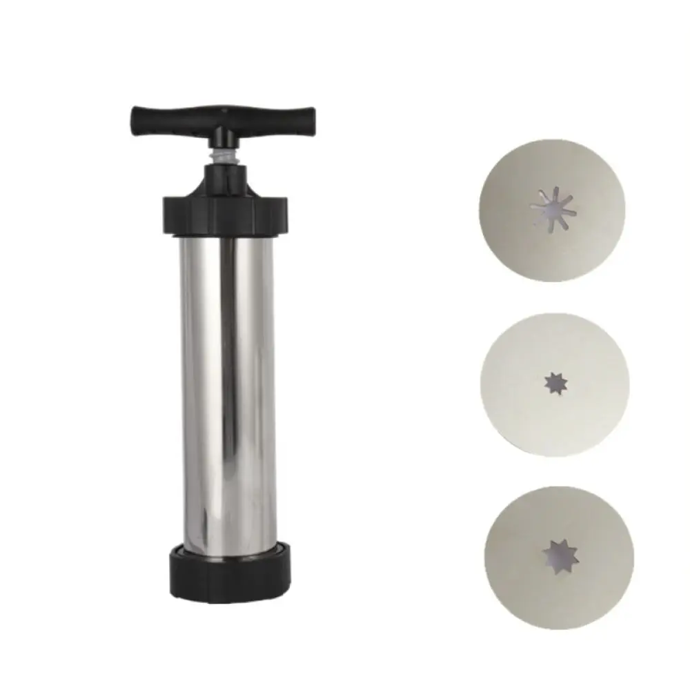 Stainless Steel Manual Sausage Maker Meat Stuffer Tool For Home Cooking Homemade Sausages And Churro Making Kitchen Device