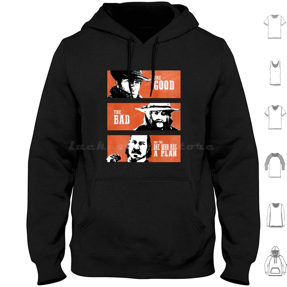 Le bon, le mauvais et l'un qui a un plan sweat à capuche en coton à manches longues Redemption Rdr2 Redemption 2 Arthur Morgan Rdr