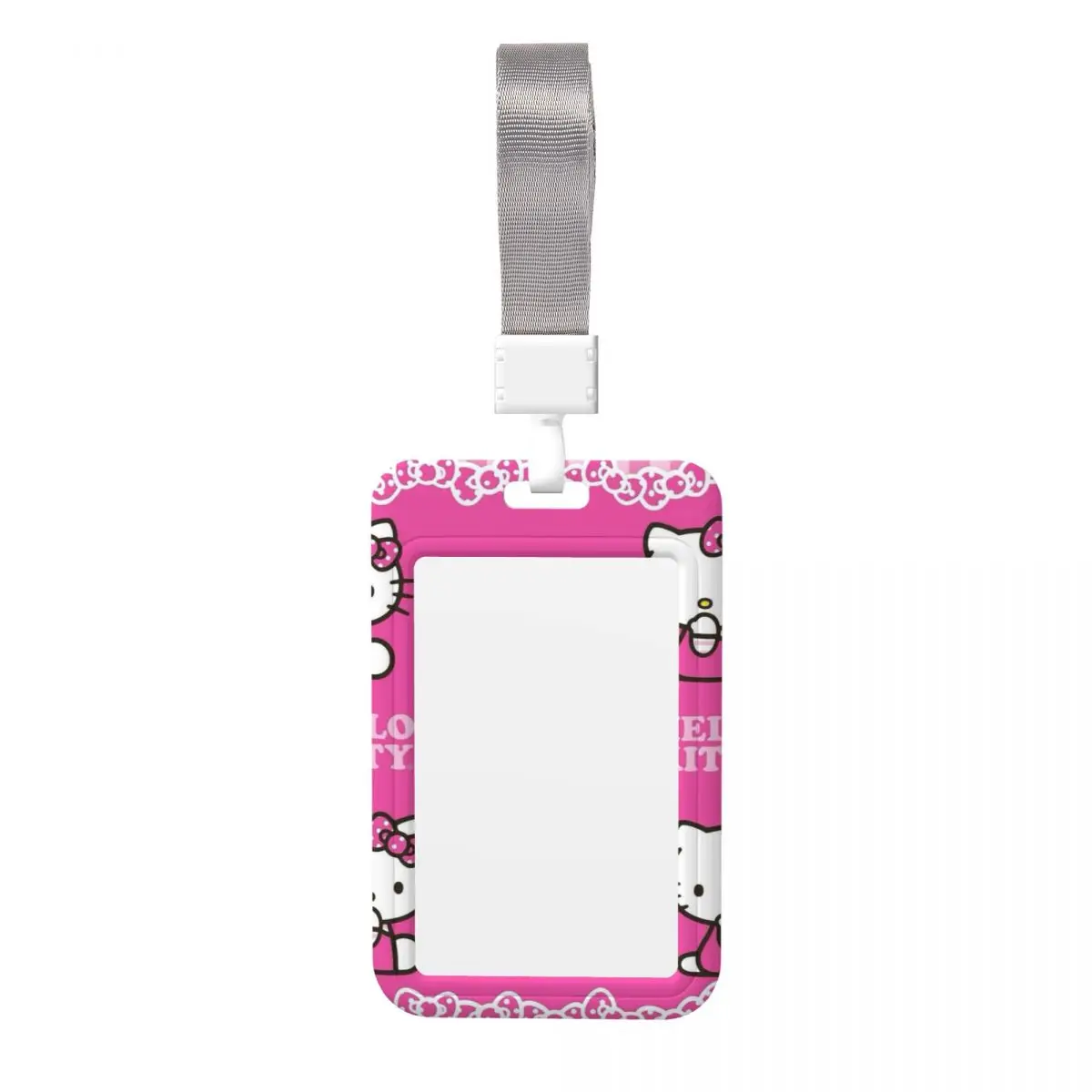 Custom Hello Kitty Cat Badge Card Subway Card Holders Student Campus Lanyard Cards Holder Factories Credentials Accessories