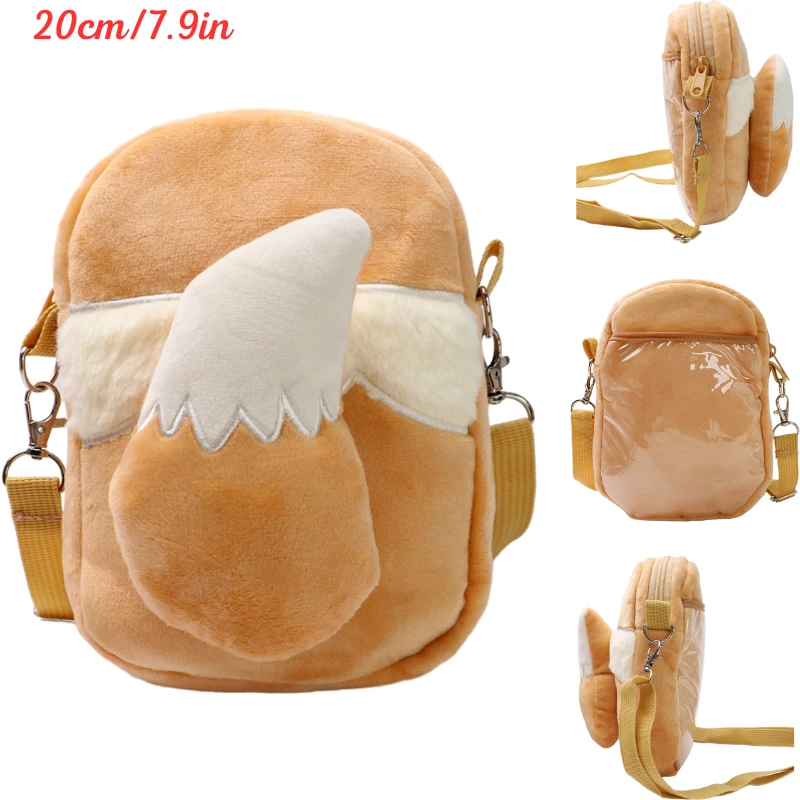 Neue Pokemon Gengar Lucario Mimikyu Snorlax Plüsch-Schultertaschen Spielzeug Kawaii Anime Psyduck Rowlet Pikachu Plüschpuppen Geschenke für Kinder