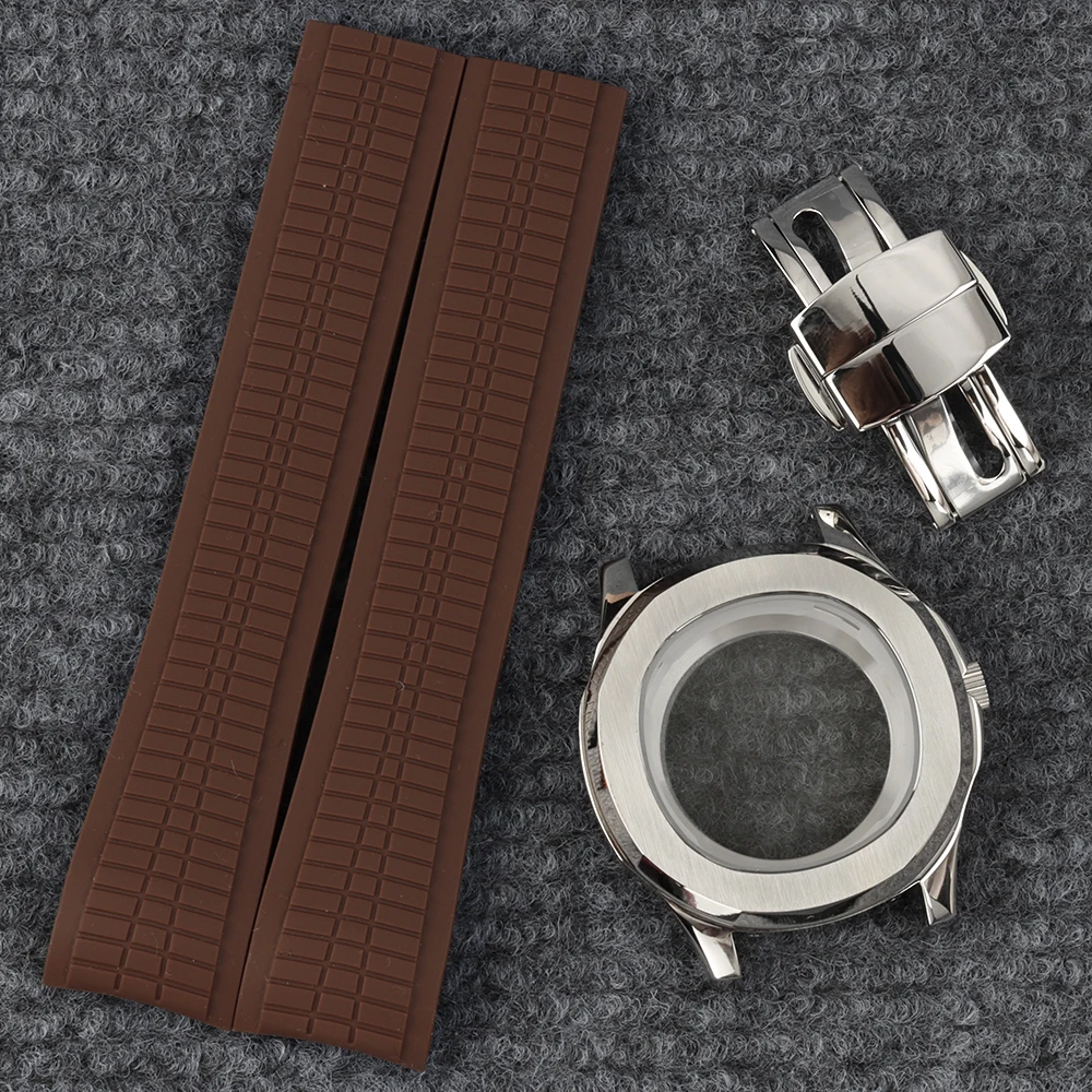 

Корпус 42 мм, механизм NH35, резиновый ремешок 21 мм, водонепроницаемое сапфировое стекло, для Nautilus Aquanaut, механизм NH35 NH36 NH38, циферблат 31,5 мм, сталь 316L.