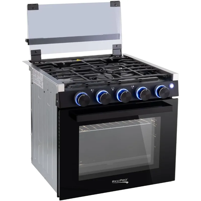 RecPro RV Stove Black Finish | Gas Range 21