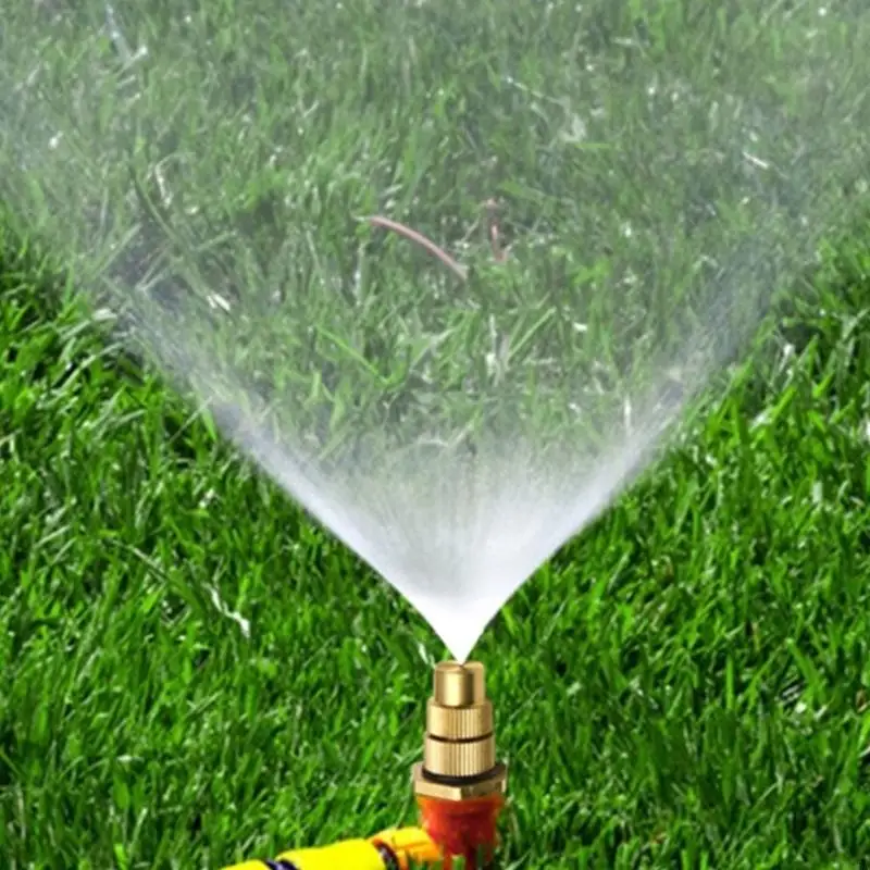 Garden Irrigation Brass Adjustable 4 Point Water Misting Nozzle Head