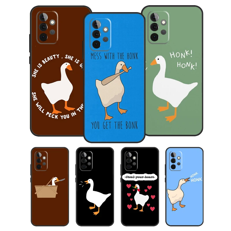 Honk Honk Goose Case For Samsung Galaxy A51 A71 A52 A72 A12 A22 A32 A42 A50 A70 A21S A52S Phone Cover