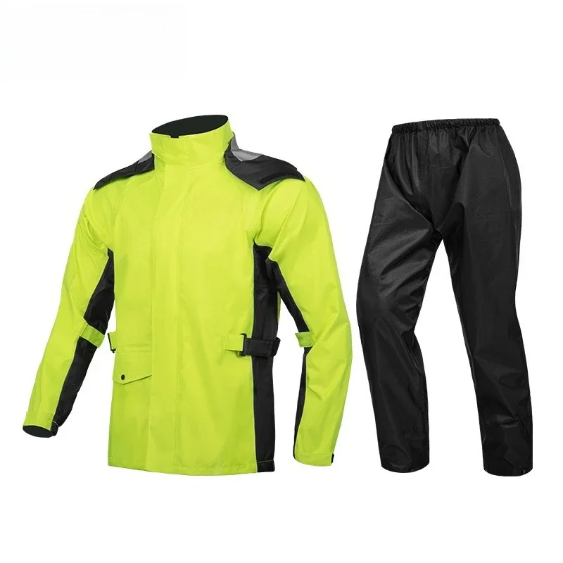 Motorcycle raincoat rain pants set knight waterproof and rainstorm-proof thickened electric vehicle takeaway split raincoat