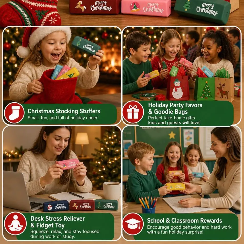 Crunchy Butter Stick Squeezed Sound Effects Snowman Butter Stick Squishy Creative Comfortable Sensory Stress Stick