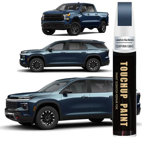 (GXP/WA136H Lakeshore Blue Metallic) Touch Up Paint Compatible with Chevrolet, Car Paint Pen Scratch Repair