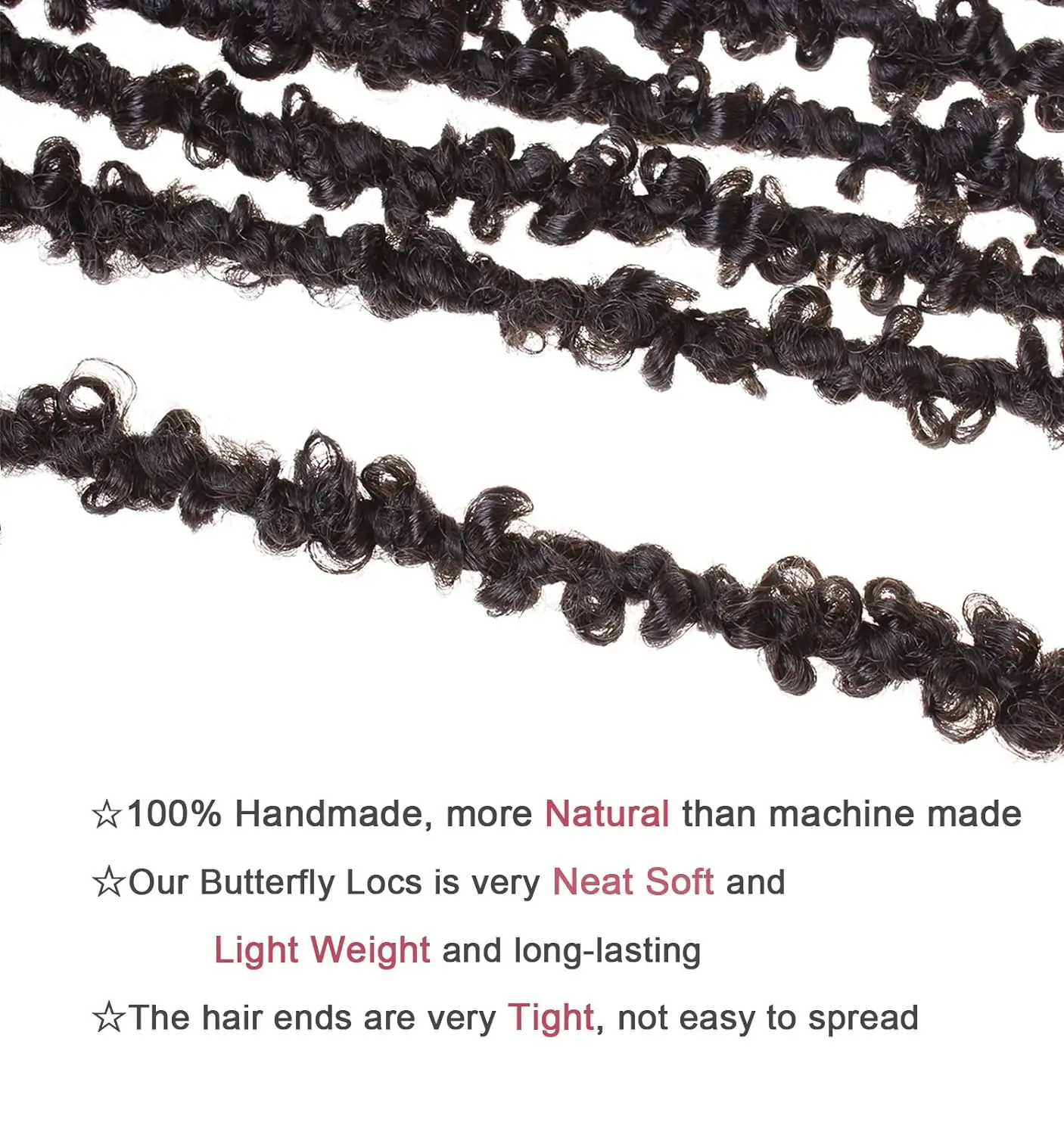 12 Inch Pre-twisted Butterfly Locs Crochet Hair Short Bob Butterfly Distressed Braids Hair 1/6/8 Packs Synthetic Hair