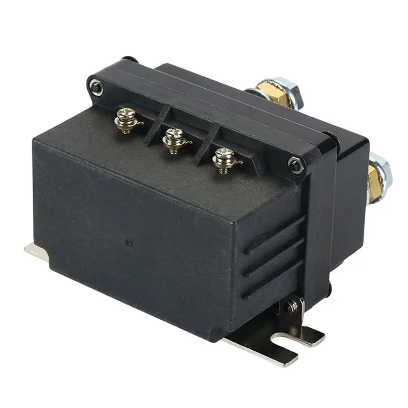 [B17B!】 Black Universal 12V 500A Winch Remote Contactor 12000 Pounds Winch Control Solenoid Relay Twin Wireless Remote Recovery