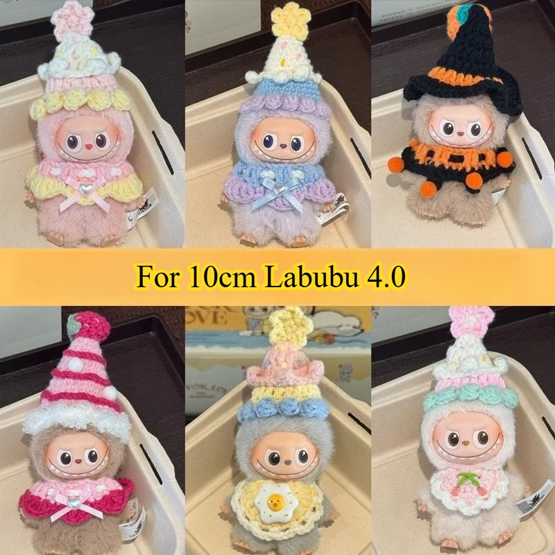 

Christmas Cute Sweater for 10cm Labubu V4 Halloween Clothes for mini Labubu 4.0 Korean Style Dress for Labubu Doll Accessories