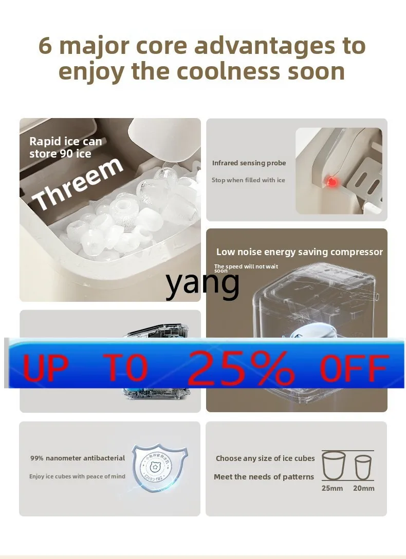 

LMMHome Ice Machine Dormitory Student Mini Ice Cube